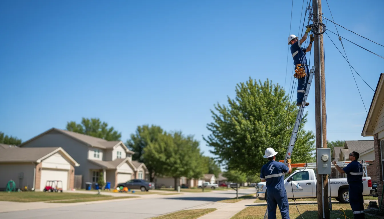 Residential electrician providing installation services in Dongola, IL